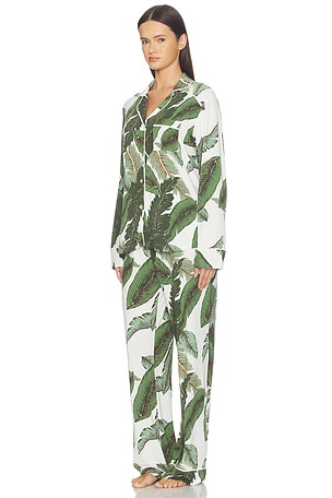 BEACH RIOT Livy Top & Connie Pant Set in Banana Palms. Size XS. Also