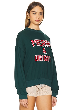 BEACH RIOT Devyn Sweatshirt in Dark Green