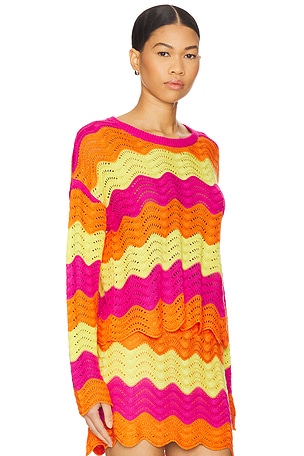 BEACH RIOT Beach Sweater in Pink