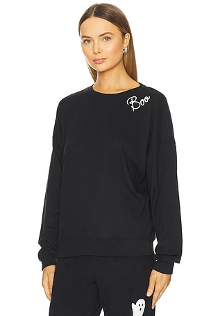 BEACH RIOT Devyn Oversized Sweatshirt in Black