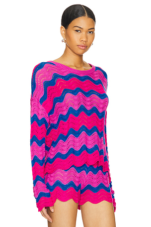 BEACH RIOT Beach Sweater in Pink