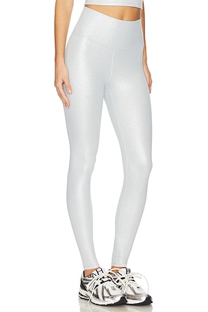 BEACH RIOT Piper Legging in Metallic Silver