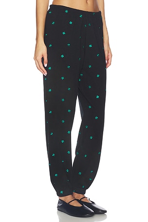 BEACH RIOT Nash Sweatpant in Black,Green