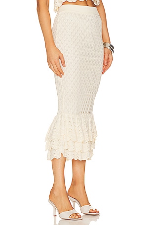 BEACH RIOT Polly Skirt in Ivory