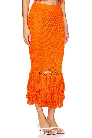 BEACH RIOT Polly Skirt in Orange