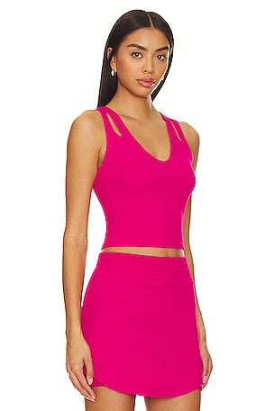 BEACH RIOT Evelina Top in Fuchsia