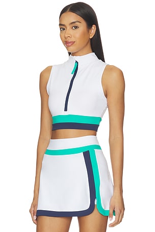 BEACH RIOT Etta Top in White