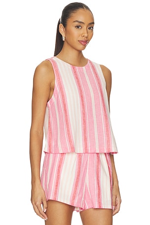 BEACH RIOT Dollie Sleeveless Top in Pink