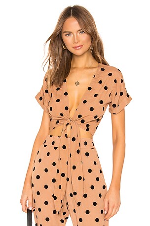 beach riot polka dot dress Beach Riot | Blair Top Midnight Polka Dot | Black Polka Dot Bikini Top