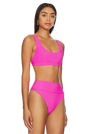 BEACH RIOT x REVOLVE Peyton Bikini Top in Fuchsia