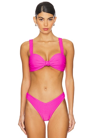 BEACH RIOT Sophia Bikini Top in Pink