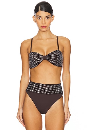 BEACH RIOT Paula Top in Brown