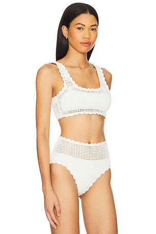 BEACH RIOT Andy Bikini Top in Ivory