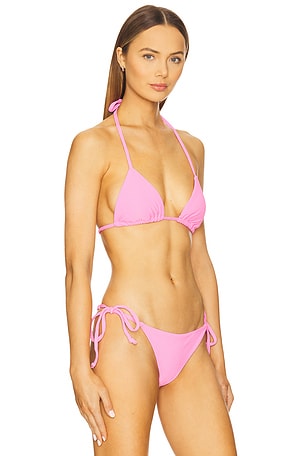 BEACH RIOT Winona Bikini Top in Pink