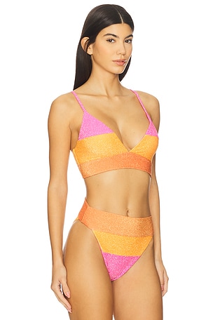 BEACH RIOT x REVOLVE Riza Triangle Bikini Top in Yellow