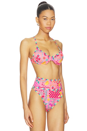 BEACH RIOT Kori Underwire Bikini Top in Pink