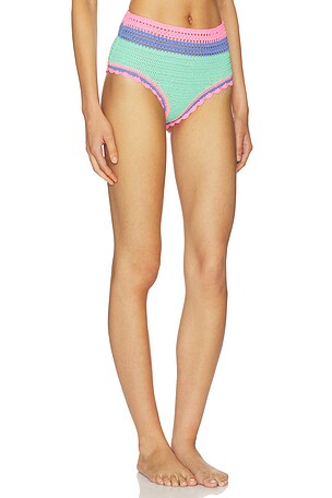 BEACH RIOT Karmen Bikini Bottom in Pink,Blue