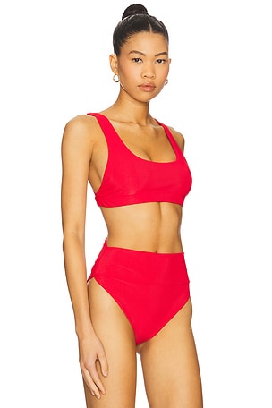 BEACH RIOT X REVOLVE Peyton Bikini Top in Red