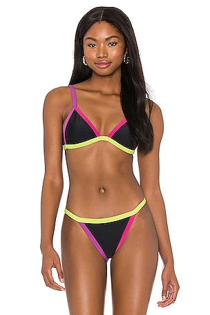 Maaji Night Rider Bikini Bottom in Black Multi