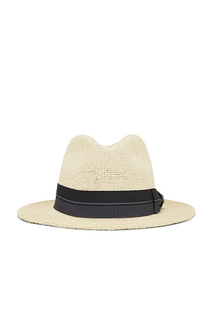 Roma Straw Fedora Hat Brixton