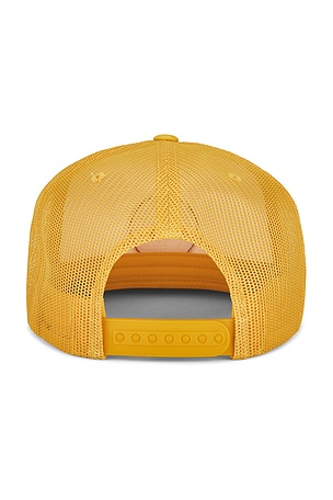 Brixton Oath Trucker Hat in Yellow