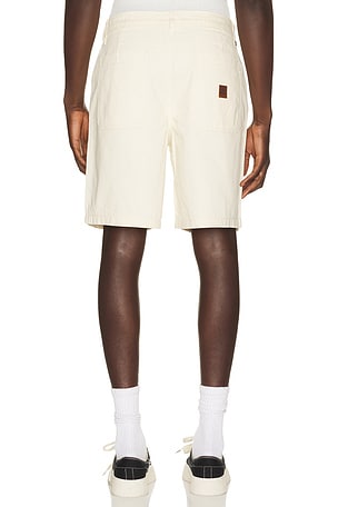 Brixton Surplus Vintage Wash Herringbone Short in Cream