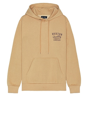 Brixton Hubal Hoodie in Beige