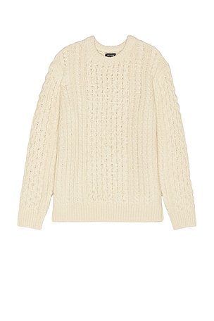 Classic Fisherman's Cable Knit Sweater Brixton