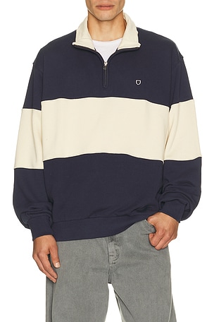 Danville Fleece Quarter Zip Sweater Brixton