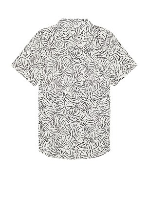 Brixton Charter Print Short Sleeve Shirt in White