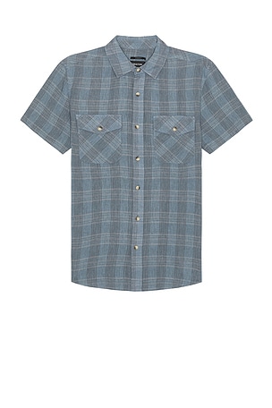 Memphis Linen Blend Short Sleeve Shirt Brixton