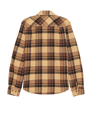 Brixton Bowery Flannel in Brown