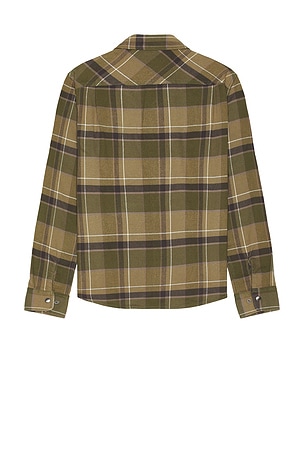 Brixton Builders Bowery Flannel in Green