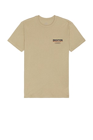 Brixton Raven Tailored Tee in Brown