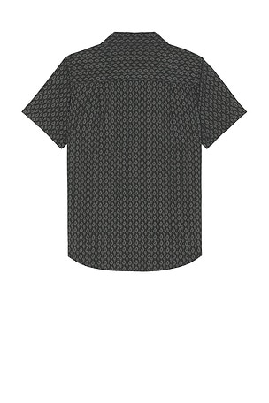 Brixton Charter Print Short Sleeve Shirt in Black