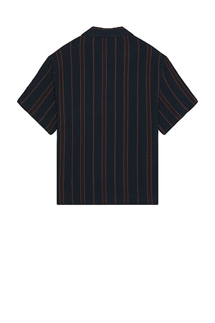 Brixton Brixton camisa bunker en color azul marino talla S en Washed Navy Stripe - Navy