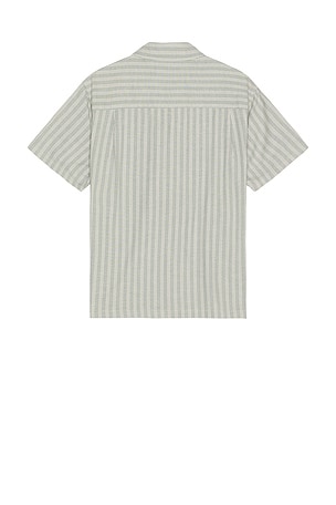 Brixton Brixton camisa oxford cru en color azul talla XL/1X en Basalt Blue & Whitecap Stripe - Blue