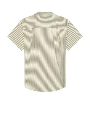 Brixton Charter Print Short Sleeve Shirt in White