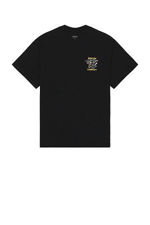 Brixton Live Free Heavy Weight Relaxed Tee in Black