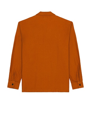 Brixton Union Full Zip Flannel Shirt in Brick. Size S. Also