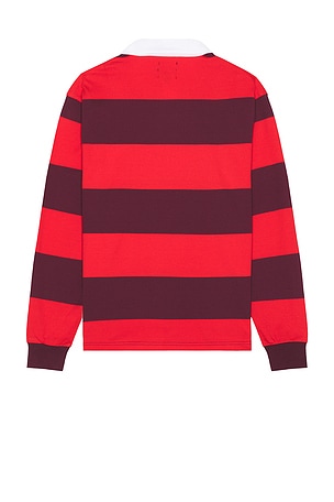 Brixton Union Heavy Weight Rugby Polo in Red. Size XL/1X. Also