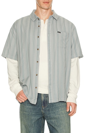 CRU Striped Dobby Woven Shirt Brixton