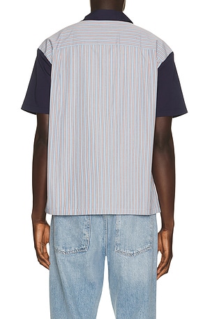 Brixton Builders Olson Woven Shirt in Blue