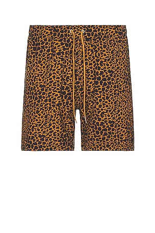 Brixton Voyage Hybrid Short in Black Gold REVOLVE