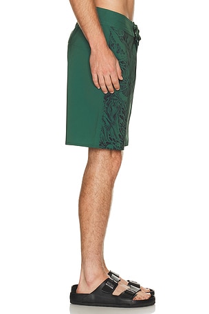 Brixton Blitz Boardshort 19 Swim Trunk in Dark Green