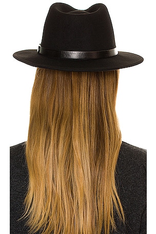 Brixton Messer Fedora in Black. Size M. Also
