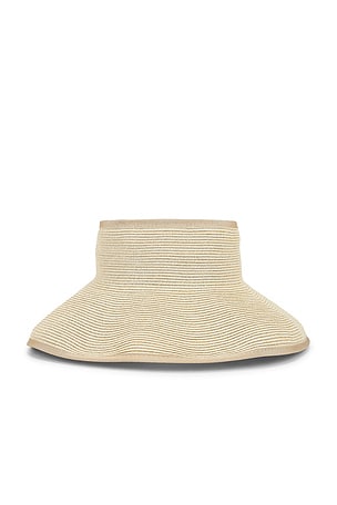 Ivy Packable Straw Visor Brixton