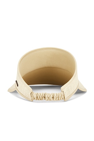 Brixton Newport Straw Visor in Tan