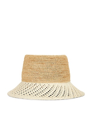 Ellee Festival Straw Bucket Hat Brixton