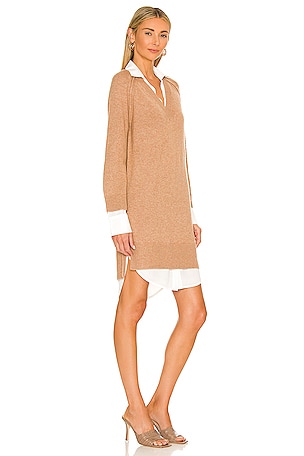 Brochu Walker Looker Vee Dress in Tan